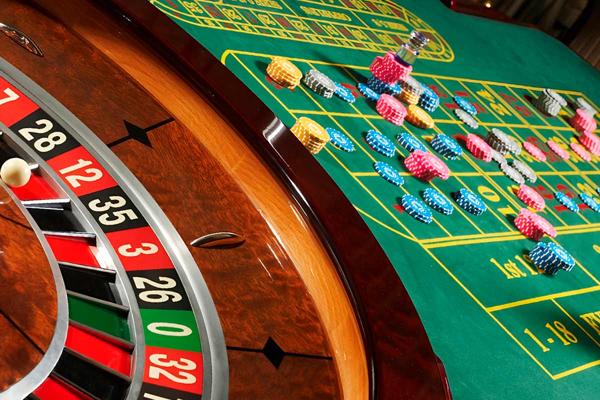 Roulette table