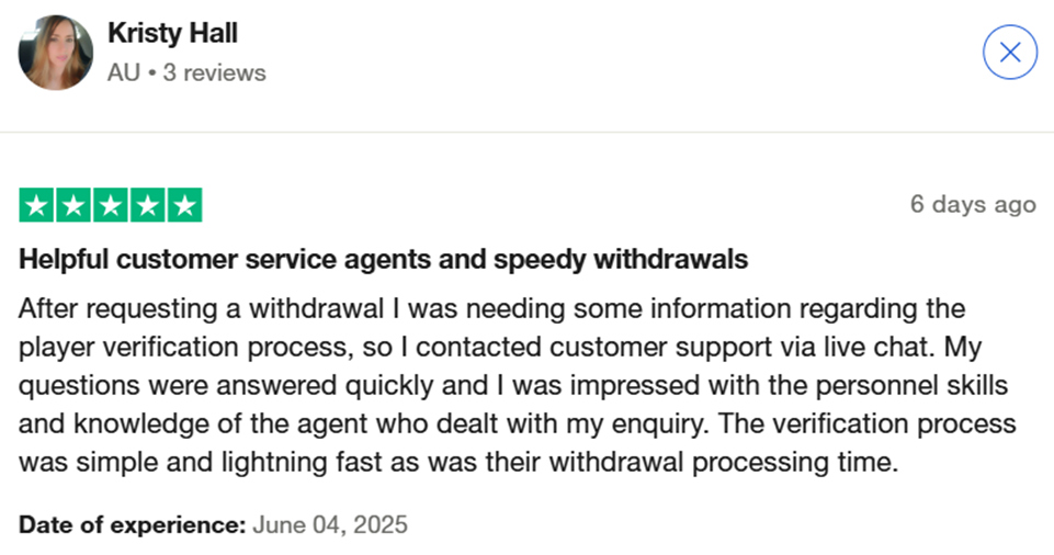 Customer review